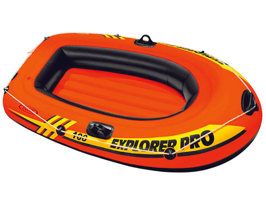 CANOTTO GONFIABILE CON DUE CAMERE D'ARIA EXPLORER PRO 100 +6 ANNI  cm.160x94x29h.  peso kg.2,6 (58355)    INTEX