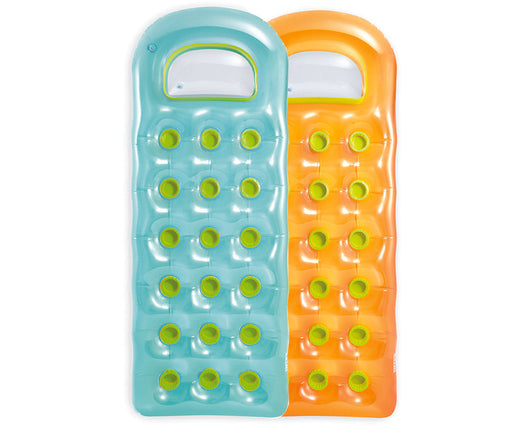 MATERASSINO GONFIABILE 18 BUCHI CON FINESTRA TRASPARENTE  cm.188x71  peso kg.1,09 (59895)    INTEX