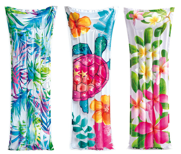 MATERASSINO GONFIABILE FANTASIE ASSORTITE  cm.183X69  peso kg.0,62 (59720)    INTEX