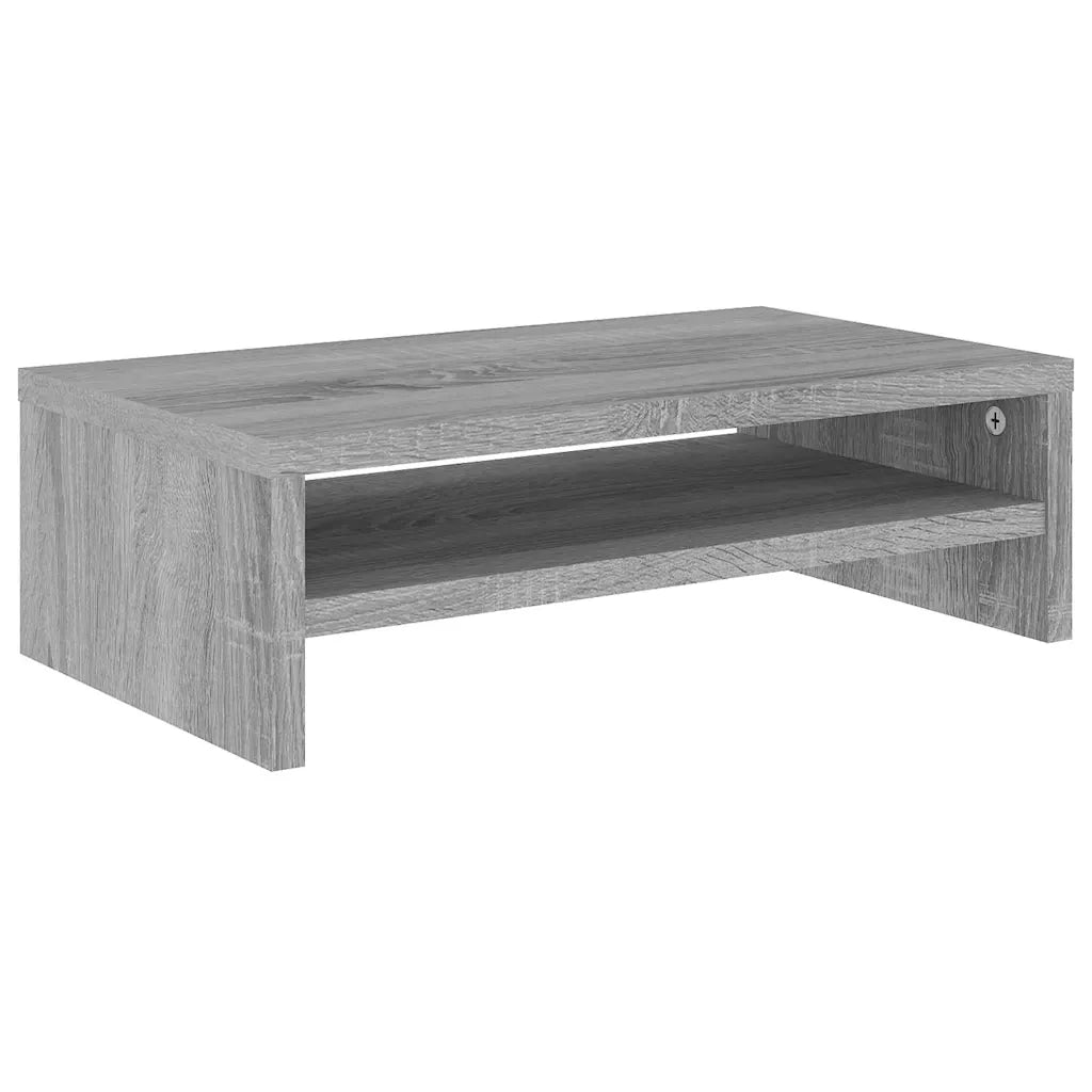 Supporto per Monitor Grigio Sonoma 42x24x13cm Legno Multistrato 815268