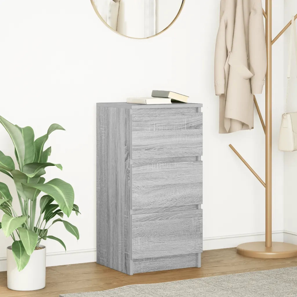 vidaXL Credenza Grigio Sonoma 37,5x35x76 cm in Legno Multistrato