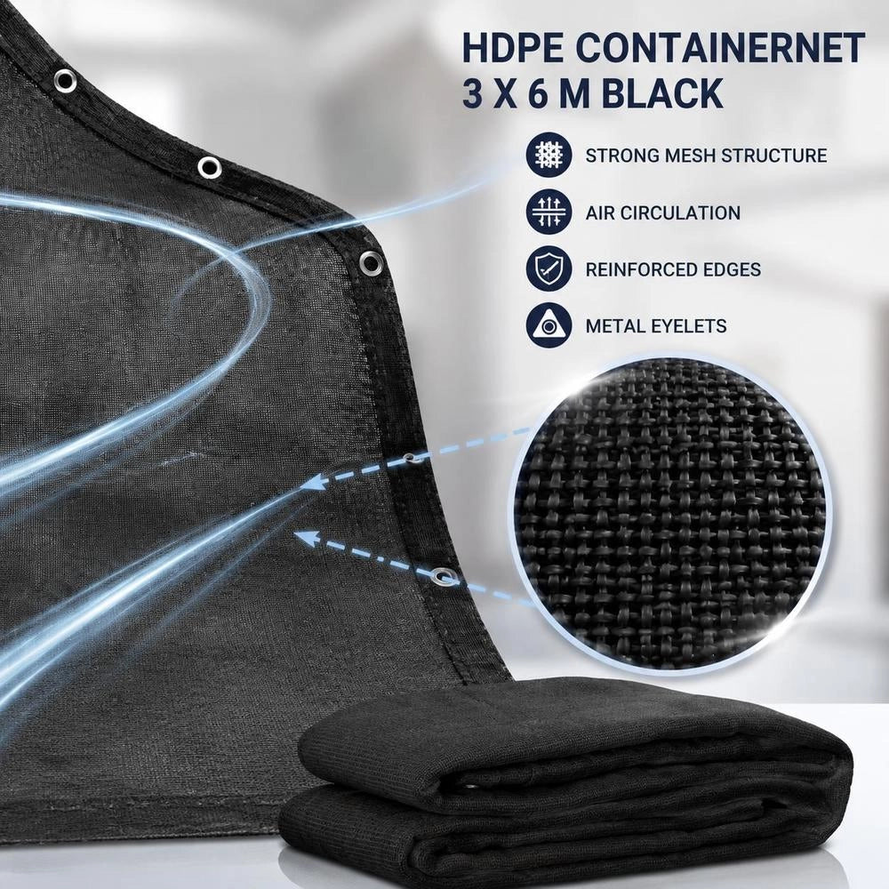 Container Net HDPE 3 X 6 M Black
