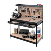 BANCO DA LAVORO CON PANNELLO 121X61XH93/150 CM- 1,0 pz