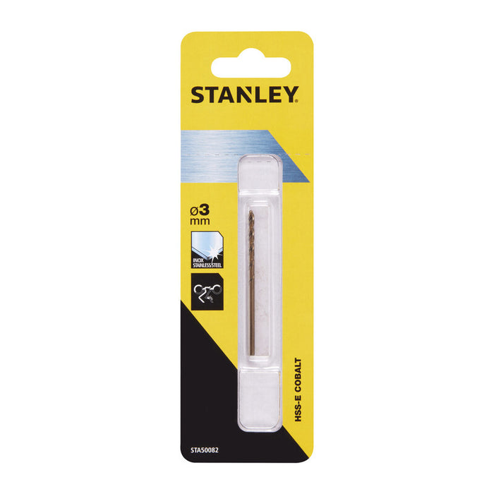 PIRANHA STANLEY STA50082 (X50082) PUNTA AL COBALTO 3 MM- STANLEY- 1,0 pz