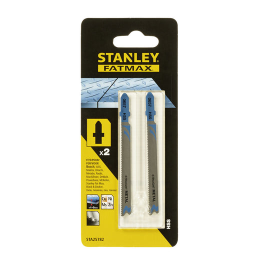 PIRANHA STANLEY STA25782 (X25782) 2 LAME METALLO T/FINE ATT.A T- STANLEY- 1,0 confezione