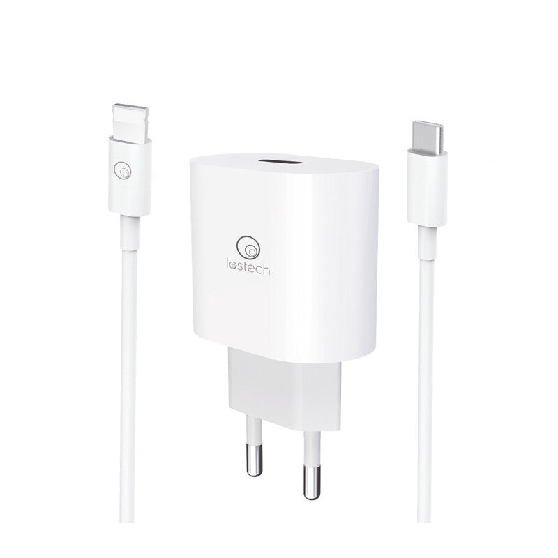 CARICATORE SUPER RAPIDO C/CAVO DA USB-C A LIGHTING 120 CM- 1,0 pz