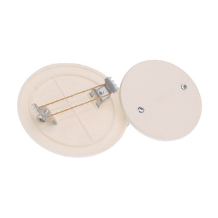 COPERCHIO A VITE P/CASSETTA INCASSO D 80 MM- ELETTROCANALI- 50,0 pz