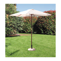 C OMBRELLONE IN LEGNO TONDO PALO 38 D 250 CM BIANCO- 1,0 pz