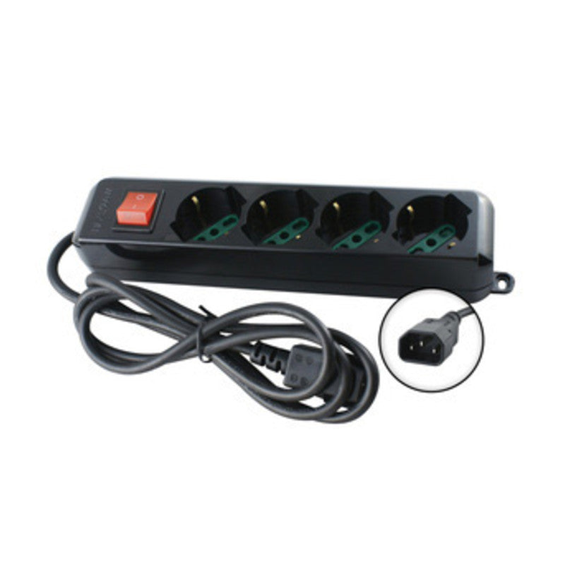 MULTIPRESA 4BIP/SCH+INTERR SPINA IEC GRUPPO CONT- 1,0 pz