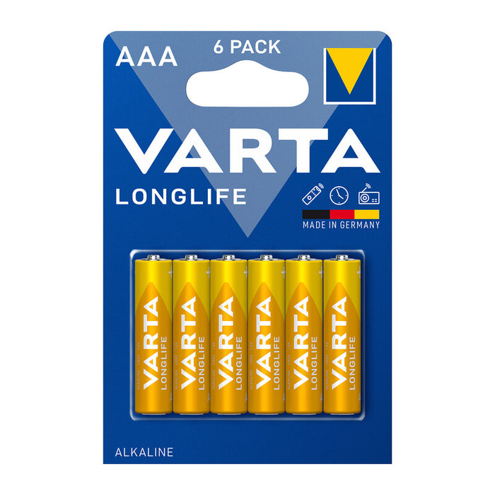 VARTA BATT LONGLIFE ALCALINA MINISTILO BL 6 PZ- VARTA- 10,0 blister