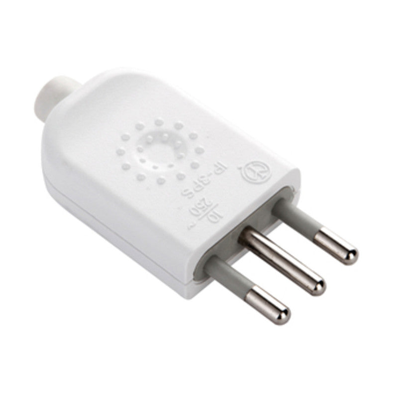 SPINA 10A 2P+T BIANCO FIG.2- ELECTRALINE 3PMARK- 25,0 pz