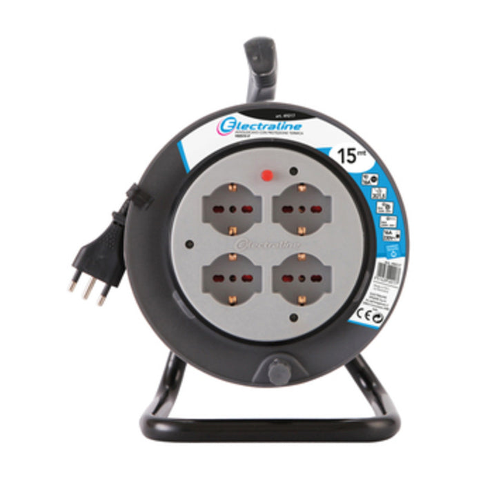 AVVOLGICAVO 15 M SEZ 3X1,5 4BIP SCH+PROT 49217- ELECTRALINE 3PMARK- 1,0 pz