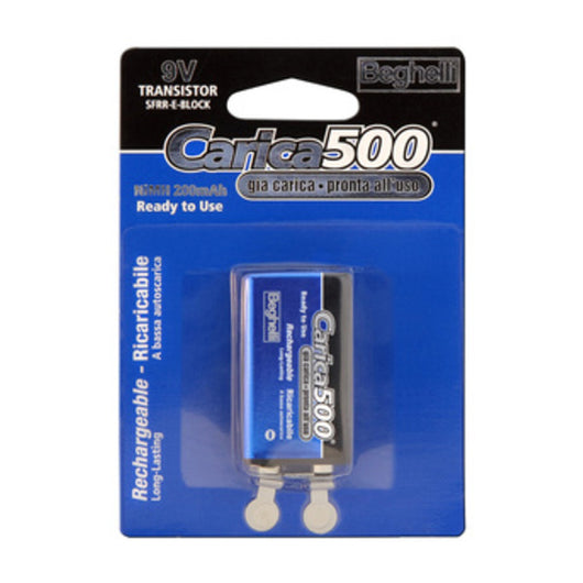BEGHELLI BATTERIA RICAR 9V 200MAH BL 1 8853- BEGHELLI- 8,0 blister