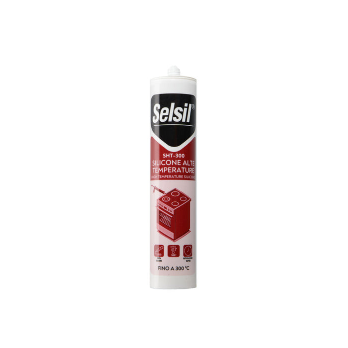 SELSIL SILICONE ALTE TEMPERATURE SHT-300 ROSSO 310 ML- 1,0 pz