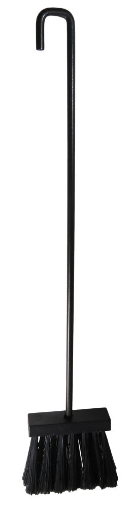 Scopino per camino modello Vesuvio in acciaio verniciato con setole in PVC lunghezza 54 cm