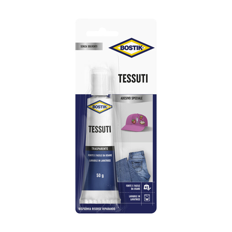 BOSTIK COLLA PER TESSUTI 50 G BLISTER- 6,0 pz