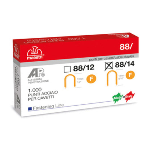 MAESTRI PUNTI SPILLATRICE ART.  88/14 DA 1000 PZ- MAESTRI- 1,0 pz