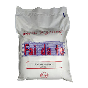 FUGA PER PAVIMENTI BIANCO DA 5 KG- 4,0 pz
