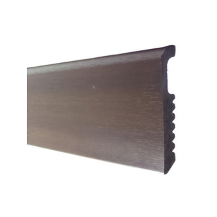 BATTISCOPA 75X8 POLISTIRENE LISCIO 200 CM NOCE SCURO- 10,0 pz