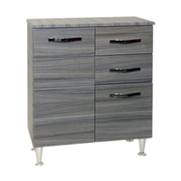 BASE ANTONELLA 2 ANTE + 2 CASSETTI 80 PALISSANDRO- 1,0 pz