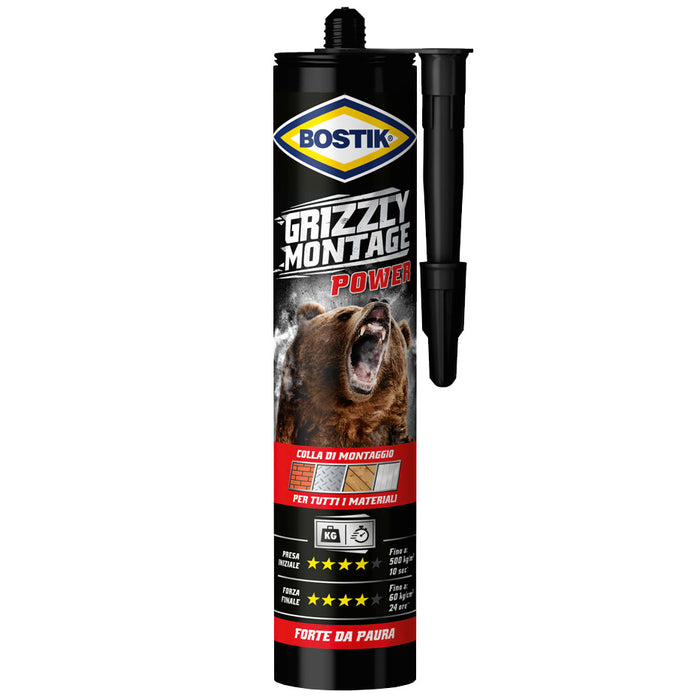 BOSTIK GRIZZLY MONTAGE POWER 370 G BIANCO CART- 1,0 pz