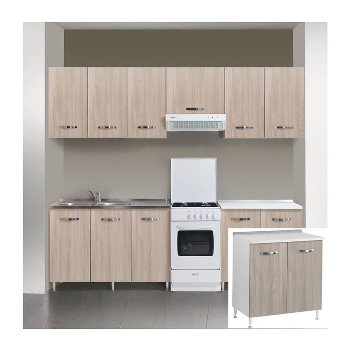 KIT CUCINA BASE 2 ANTE 80X50XH85 CM OLMO- AZUR LINE- 1,0 pz