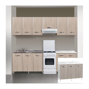 KIT CUCINA BASE 3 ANTE 120X50XH85 CM SENZA LAVELLO OLMO- AZUR LINE- 1,0 pz