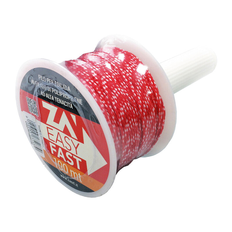 FILO P/EDILIZIA C/MANICO D 1,8 MMX100 M ROS/BIAN- 1,0 pz