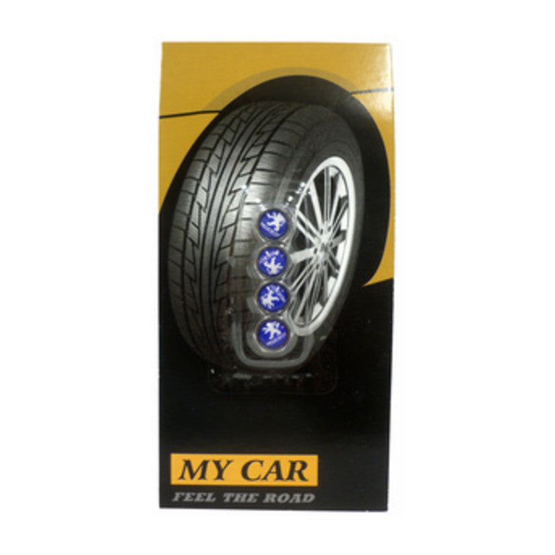 SET 4 TAPPI VALVOLE PNEUMATICI PEUGEOT- 10,0 blister