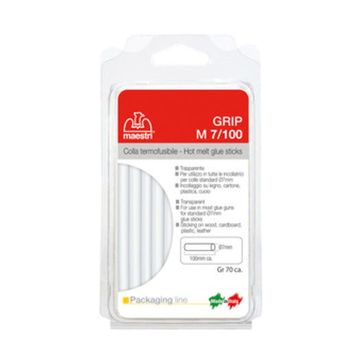 MAESTRI STICK COLLA PER PISTOLA D 7X100 MM 18 PZ- 1,0 confezione
