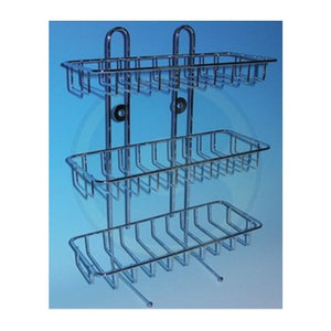 MENSOLA ACCIAIO 3 RIPIANI CROMO DFW0225S- ARREDARE NO PROBLEM- 6,0 pz