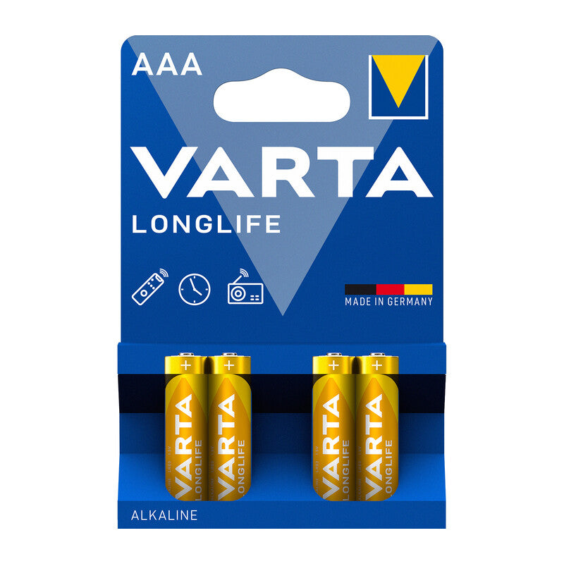 VARTA BATT LONGLIFE ALCALINA MINISTILO BL 4 PZ *- VARTA- 10,0 blister