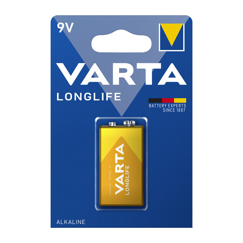 VARTA BATT LONGLIFE ALCALINA TRANSISTOR 9V BL 1 PZ*- VARTA- 10,0 blister
