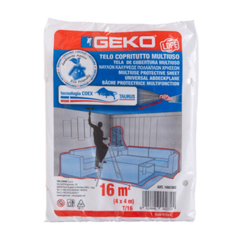 TELONE COPRITUTTO POLIETILENE 4X 4 M 150 G 10MY- ELEPACKING- 90,0 pz