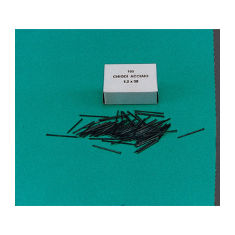 CHIODINI GRUPPINI ACCIAIO 1,2X30 MM SCATOLA 100 PZ- CBD di BORGHETTI- 100,0 confezione
