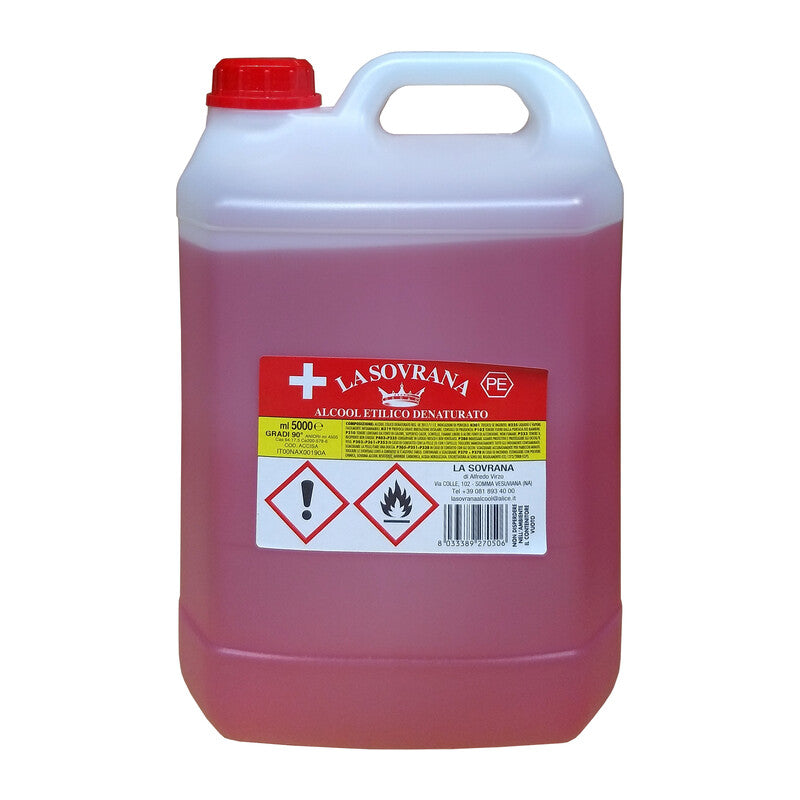 ALCOOL DENATURATO 90   5  L- 3,0 pz