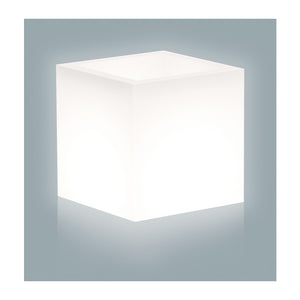 VASO HOME LIGHT CUBE 40X40XH41 CM BIANCO- 1,0 pz