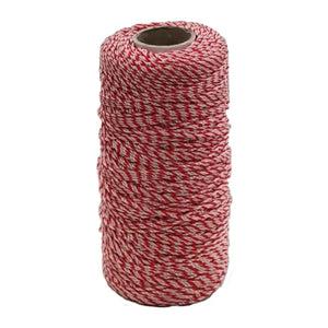 LENZA P/MURATORE IN PP BIANCO ROSSO 200 M- 4,0 pz