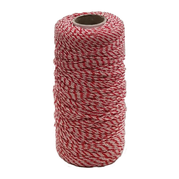 LENZA P/MURATORE IN PP BIANCO ROSSO 200 M- 4,0 pz