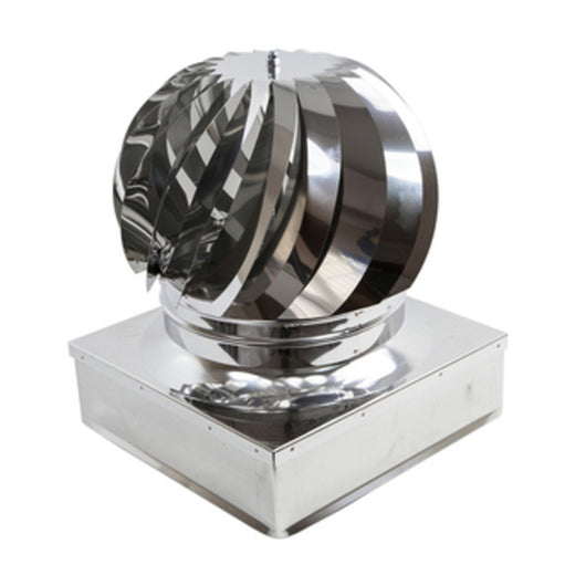 FUMAIOLO TURBO INOX AISI 304 C/CUSCINETTI 42X42 CM- 1,0 pz