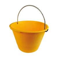 SECCHIO P/MURATORE PLAST C/ARCO GIALLO D 36CM 12 L- 10,0 pz