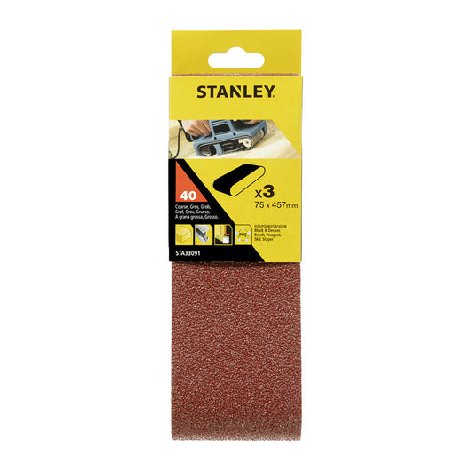 PIRANHA STANLEY STA33091 (X33091) 3 NASTRI 75X457 GR.40- STANLEY- 1,0 pz