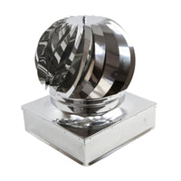 FUMAIOLO TURBO INOX AISI 304 C/CUSCINETTI 25X25 CM- 1,0 pz