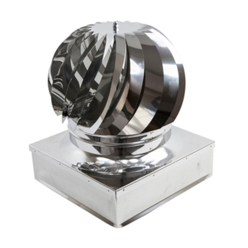 FUMAIOLO TURBO INOX AISI 304 C/CUSCINETTI 25X25 CM- 1,0 pz