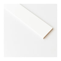 Coprifilo bianco R6 in MDF liscio 70x10 mm lunghezza 240 cm confezione 10 pezzi