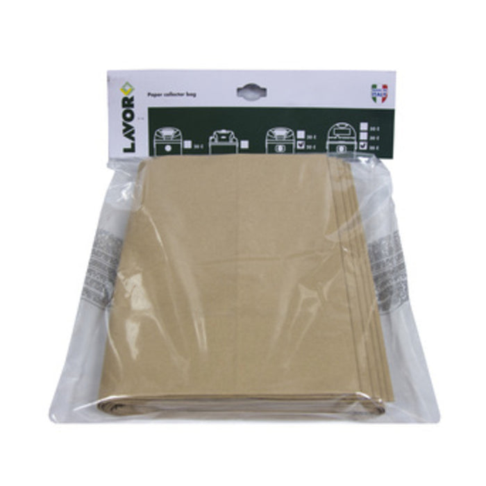 SACCHETTI BID. ASPIR. 20/30 L CF30EM 5 PZ- LAVOR- 1,0 confezione