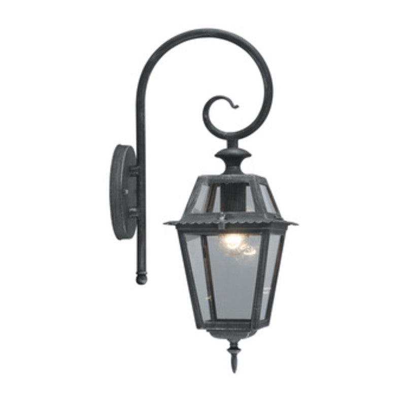 LANTERNA MILANO 60W C/BRACCIO GRIGIO GHISA- I GIARDINI DEL RE- 1,0 pz