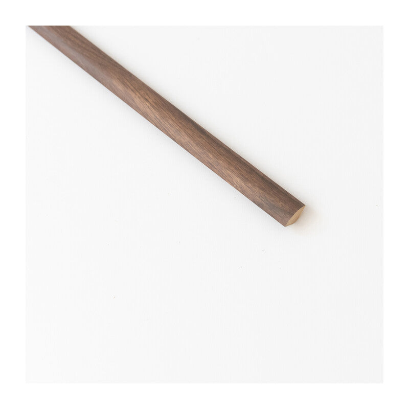 QUARTO DI TONDO 14X14 MM MDF 240 CM NOCE SCURO- 5,0 pz