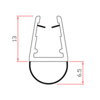 GUARNIZIONE PER BOX DOCCIA 2 M MOD.401- TRAFILO- 10,0 pz