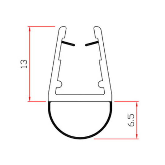 GUARNIZIONE PER BOX DOCCIA 2 M MOD.401- TRAFILO- 10,0 pz